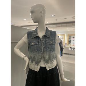 르니앤맥코이 레이스 자수 데님 베스트 (MM06VT303HJZ)