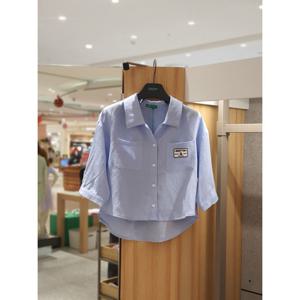 베네통키즈6 린넨7부셔츠 QAWS08531 25S/S