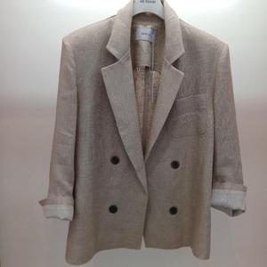 Destijl HC06 국내생산 롤업7부소매 H라인 리브레오픈 린넨 테일러 홑겹 쟈켓 D2523jk03B1