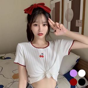 체리 자수 티셔츠 URD-356