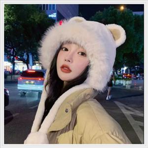 캐릭터 곰돌이귀 귀마개 보넷 귀달이 방울 털모자