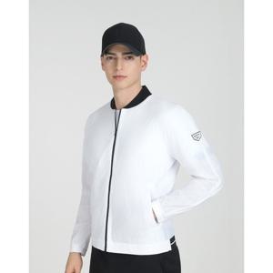 헤지스 골프 25SS 화이트 남성 H 타공 초경량 점퍼 HUJU5B351OW