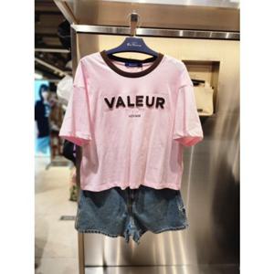 클라이드 엔 FPBTS714F 여성용 넥배색 valeur 티셔츠