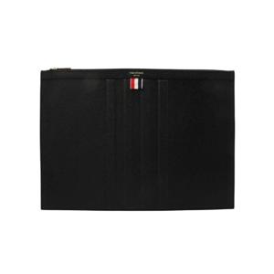 톰브라운 페블 그레인 레더 디보스드 사선 라지 도큐먼트 홀더 블랙 MAC132A-00198-001