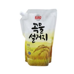 우리 리필 세제 현미 곡물 트리오 설거지 1.2L 주방