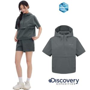 [디스커버리]25SS 여름 여성 DWTR92053GRD 프레시벤트 폴튼 트레이닝 반팔 아노락
