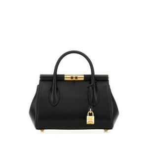 DOLCE  GABBANA 블랙 가죽 마를렌 핸드백 BB7744A3G19 80999