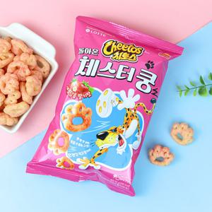 롯데웰푸드 치토스 돌아온 체스터 쿵 새콤달콤 딸기맛 55g