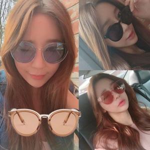 [에이치플러스몰]틴트밤미러선글라스 UV차단 공용 안경 패션 컬러렌즈