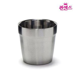 퀸센스 컵 2중 물컵 이중스텐물컵 (304재질)