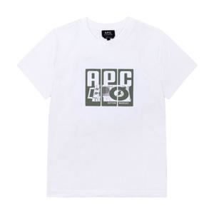 [아페쎄 APC] COBQX M26485 AAB WHITE 공용 반팔티