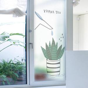 아트박스/꾸밈 ch303-화분(Thank you)_유리문시트지