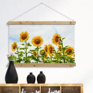 아트박스/꾸밈 ci057-우드스크롤_90CmX60Cm-해바라기풍경3