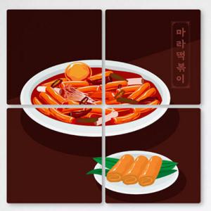 아트박스/꾸밈 cf812-멀티액자_중식마라떡볶이