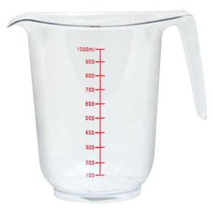 손잡이 달린 투명 계량컵 1000ml