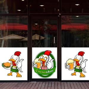 아트박스/낭만창고 nang022-치킨앤맥주-뮤럴실사 시트지