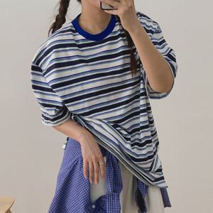 [아이우먼] 탐이나스트라이프티셔츠 GBU742M506 빅사이즈