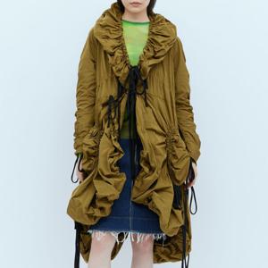 25 FW 파울라 카노바스 델 바스 드레이피 후드 파카 코트 PWS231601 VAR 1