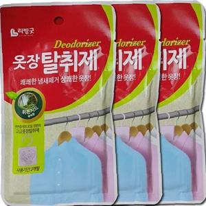 옷걸이거치형 옷장 향기 탈취제 3개