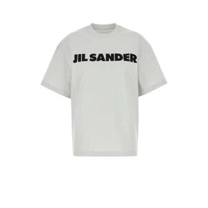 질샌더 여성 화이트 Ice 오버사이즈 면 반팔 티셔츠 J53GC0009J45148 058