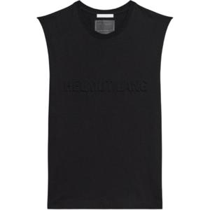 헬무트 랭 엠보싱 로고 탱크 민소매 티셔츠 - 블랙  P01HM502001