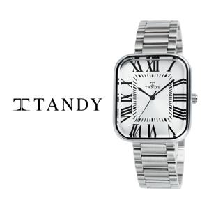 TANDY 탠디 클래식 커플 메탈 손목시계 T-3923 남자 화이트