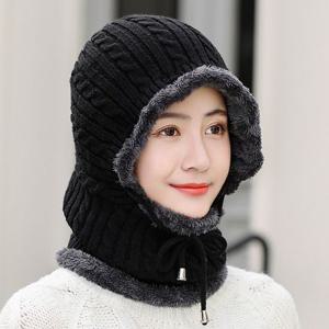 귀달이모자 로빈 넥워머 털모자 겨울 방한 니트 겨울모자 털모자 니트모자 후드넥워머 l