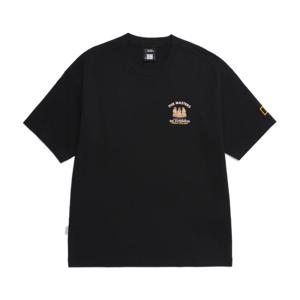 N253UTS950 동물 와펜 반팔 티셔츠 BLACK