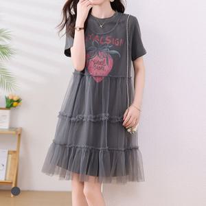 [카라]KARRA 스트로베리캉캉메쉬원피스_A5M1153