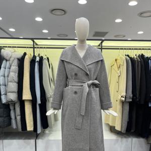 [씨씨콜렉트]렉스퍼 벨티드 롱 코트 C224MSG525GY_CA