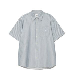 LEE 공용 포켓 옥스포드 반팔 셔츠 B1 LE2502SS01 BL WH