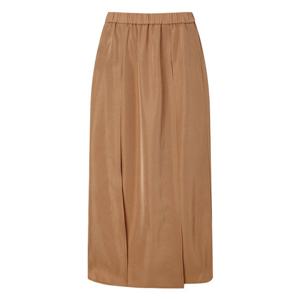 닥스 여성 25SS 코랄 턱장식 실크혼방 밴딩 롱스커트 DLSK5B507C3