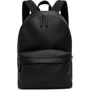 25 FW Hugo 남성 블랙  가죽 로고 백팩 252084M166009