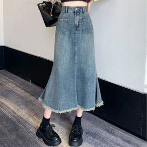 dm-sk03 와이투케이 데님 빈티지 데일리 수술 스커트 의류