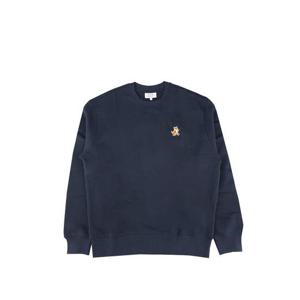 25SS 메종키츠네 MM00313KM0321 P476 스피디 폭스 패치 콤포트 맨투맨 잉크블루