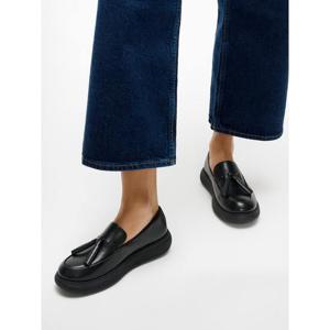 [핏플랍][삼성물산공식]여성 태슬 레더 로퍼_올 블랙 (FT59K2L025)