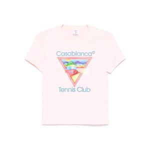 카사블랑카 반팔 티셔츠 WPF25JTS020 Pink
