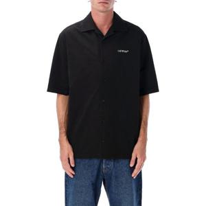 오프화이트 브러시 애로우 볼링 셔츠 OMGG01FF25FAB001 1001