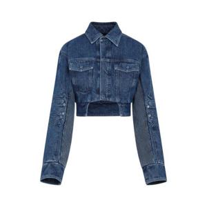 오프화이트 데님 자켓 OWYE044S23DEN001 Blue