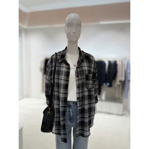 [숲]체크 루즈핏 카라셔츠  SB7LS3ZV