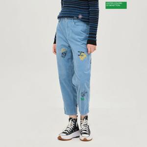 [베네통] 패턴 코듀로이 팬츠 BADPA7561