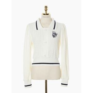 [에고이스트]화이트 니트카라 단추 포인트 TS EN4CL164
