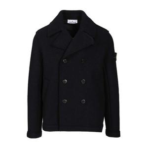 스톤아일랜드 울 펠트 더블브레스트 피 코트 K2S155100059S0IN1