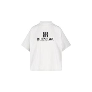발렌시아가 발렌시아가 화이트 반팔 티셔츠 2132345