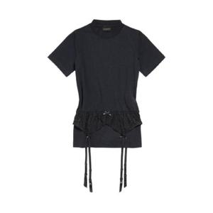 발렌시아가 발렌시아가 블랙 반팔 티셔츠 2136787