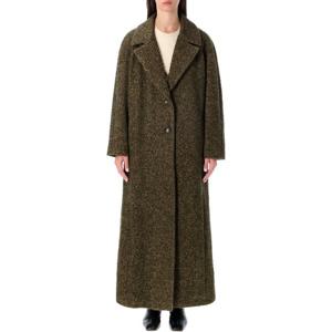 엠포리오아르마니 노치 라펠 싱글브레스트 울 코트 EW002370AF1