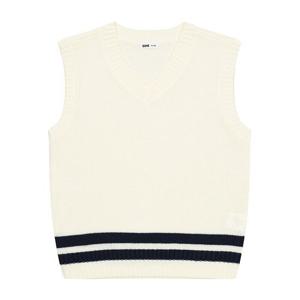 [소이]MARIO남아 라인 배색 브이넥 니트 베스트 23S5003_IV