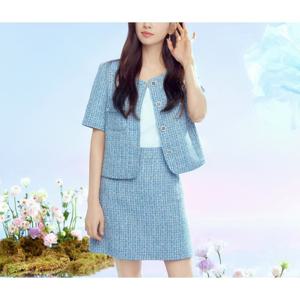 [로엠]칼라리스 트위드 반팔자켓(3colors)_RMJKE25R53