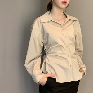 [파슨스] Waist.Shirring Collar Blouse    [PW2Q9BL03]