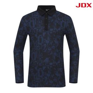 [JDX] 남성 톤온톤 로고 카라 긴팔티(X2TLU3446DN)